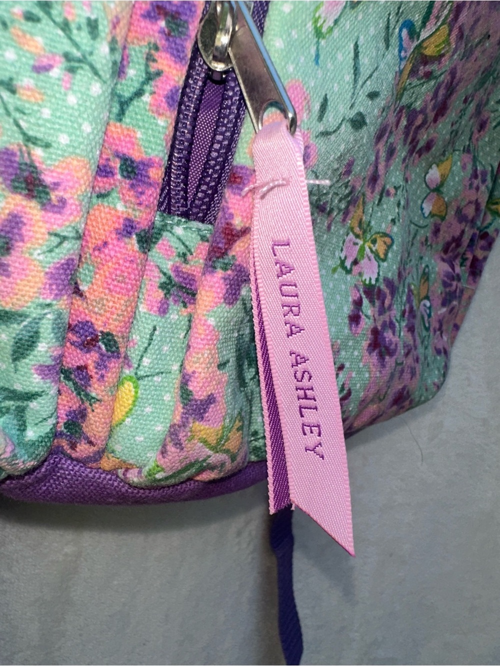 Laura Ashley Full Size Floral Butterfly Backpack - Picture 5 of 9